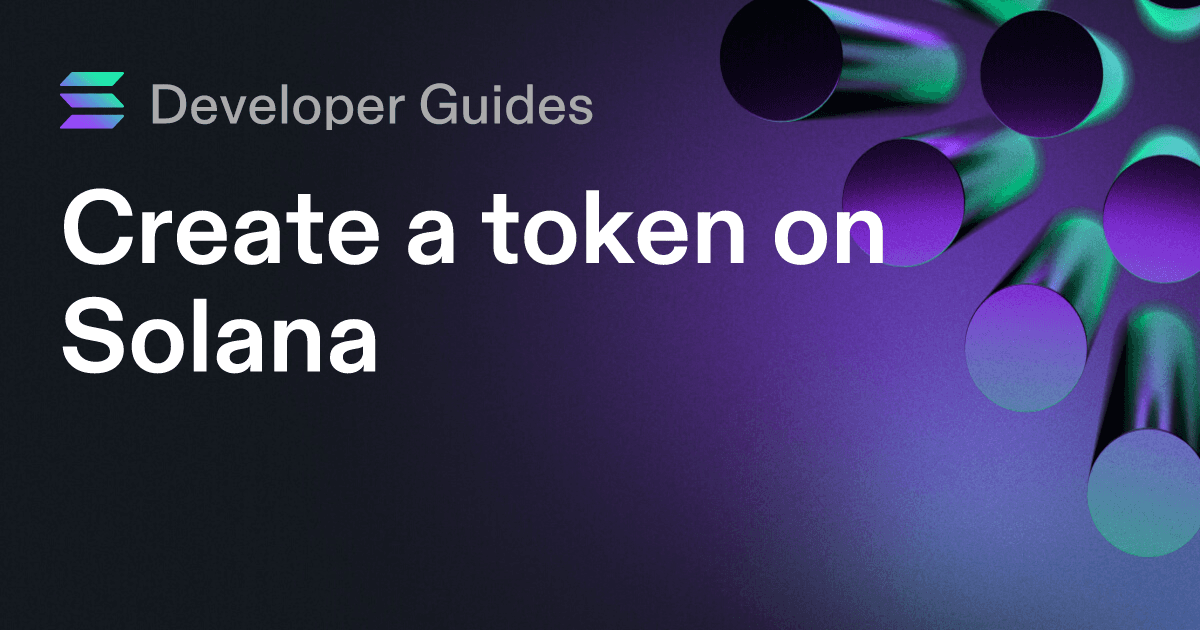 Create a token on Solana